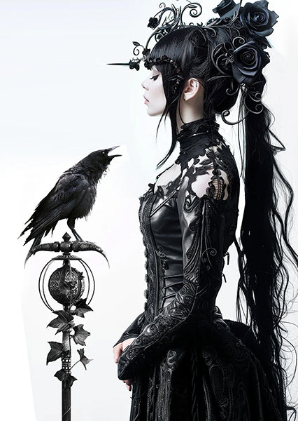 Gothic Girl With Raven II